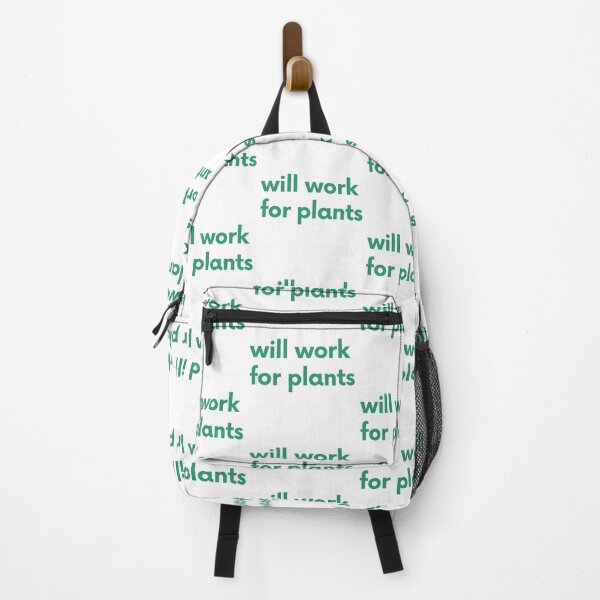 Item preview, Will Work For Plants. Gift for Plant Lovers. Designed for Botanical & Gardening Men and Women. Green Writing designed and sold by That Cheeky Tee.