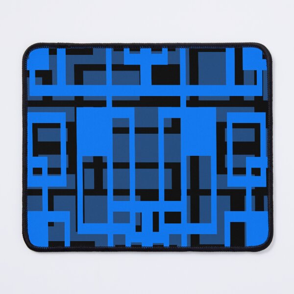 Item preview, Geometric Shapes Pattern Light-Blue Black Cut Out designed and sold by taiche.
