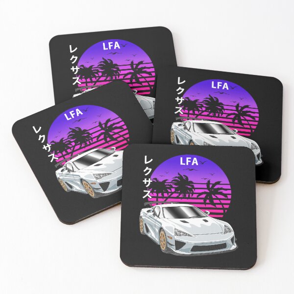 Item preview, White Supercar LFA Retro Sunset designed and sold by JDM Guyvit.
