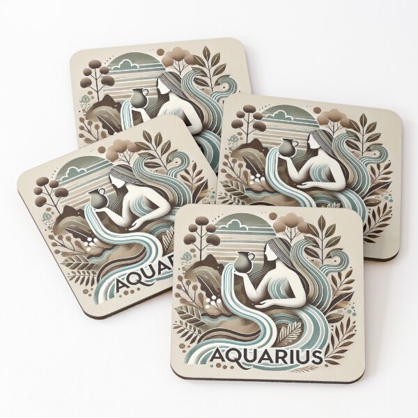 Item preview, Aquarius Within Nature Star Sign designed and sold by Sototos® ⭐⭐⭐⭐⭐.