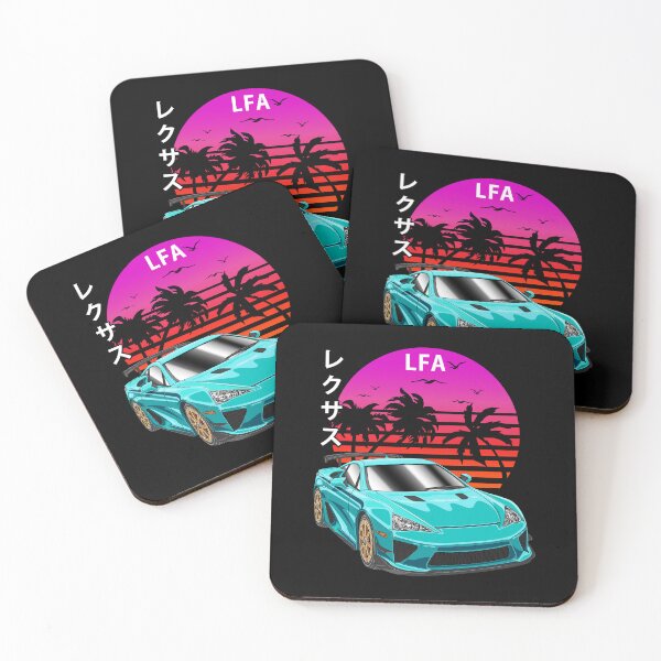 Item preview, Teal Supercar LFA Retro Sunset designed and sold by JDM Guyvit.