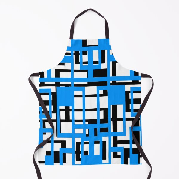 Item preview, Geometric Shapes Pattern Light-Blue Black White Background designed and sold by taiche.