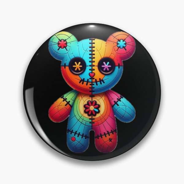 Artikelvorschau, Niedlicher kleiner bunter Voodoo-Bär entworfen und verkauft von TonzDesigns.