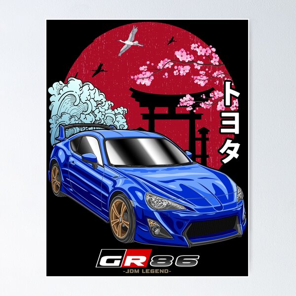 Item preview, JDM Blue Toyota GR86 Nippon Sun designed and sold by JDM Guyvit.