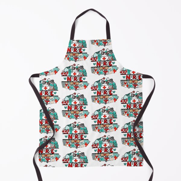 Item preview, Caring Nurse - Red, Blue and White designed and sold by MrsCreative1.