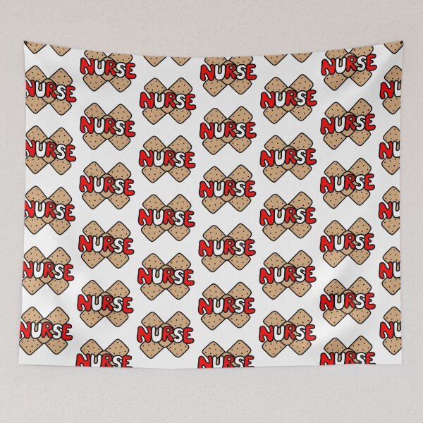 Item preview, Caring Nurse - Red, White and Brown  designed and sold by MrsCreative1.