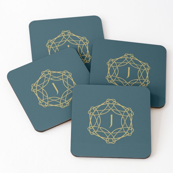 Item preview, Intricate Geometric Floral Letter J Monogram Design designed and sold by rasagamastore.