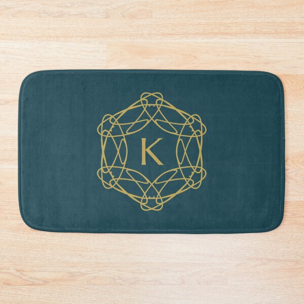 Item preview, Intricate Geometric Floral Letter K Monogram Design designed and sold by rasagamastore.