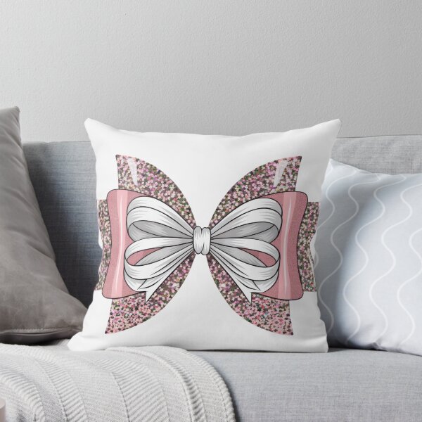 Item preview, Pink and White Glitter Bow Illustration designed and sold by ImagineCorner.