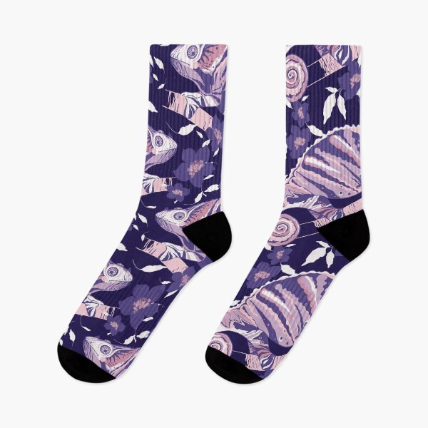 Item preview, Chameleon and flowers, Purple version designed and sold by Alex  Blud.