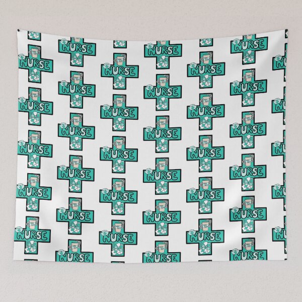 Item preview, Caring Nurse Blue / Cross designed and sold by MrsCreative1.
