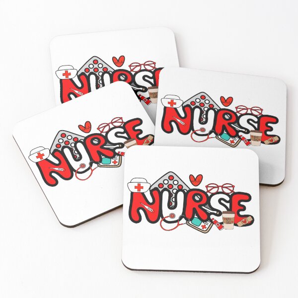 Item preview, Caring Nurse - Red, White and Brown / Hospital  designed and sold by MrsCreative1.