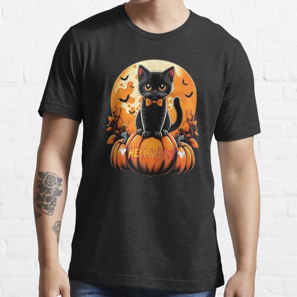 Item preview, Black Cat Halloween Magic T-shirt designed and sold by TrebdoraCrafts.