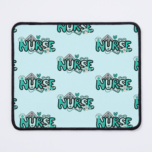 Item preview, Caring Nurse Blue / Hospital designed and sold by MrsCreative1.