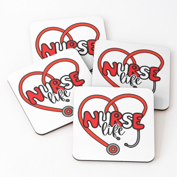 Item preview, Caring Nurse - Red and White/ Nurse Life designed and sold by MrsCreative1.