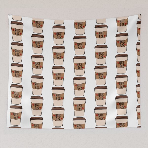 Item preview, Caring Nurse - Red and Brown/ Nurse Coffee designed and sold by MrsCreative1.