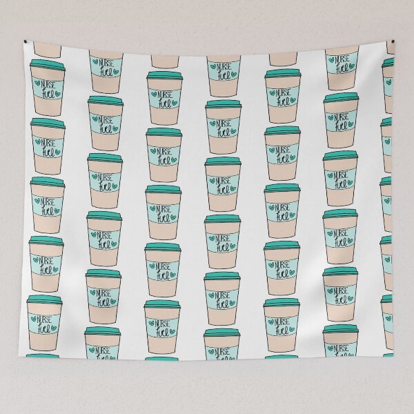 Item preview, Caring Nurse Blue / Nurse Coffee designed and sold by MrsCreative1.