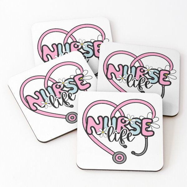 Artikelvorschau, Retro Krankenschwester Pink und Blau / Krankenschwester Leben / Daisy entworfen und verkauft von MrsCreative1.
