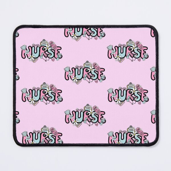 Artikelvorschau, Retro Krankenschwester Pink und Blau / Daisy entworfen und verkauft von MrsCreative1.