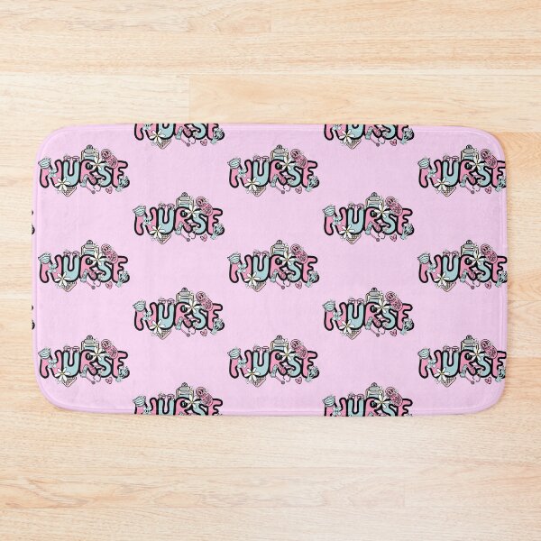 Artikelvorschau, Retro Krankenschwester Pink und Blau / Daisy entworfen und verkauft von MrsCreative1.