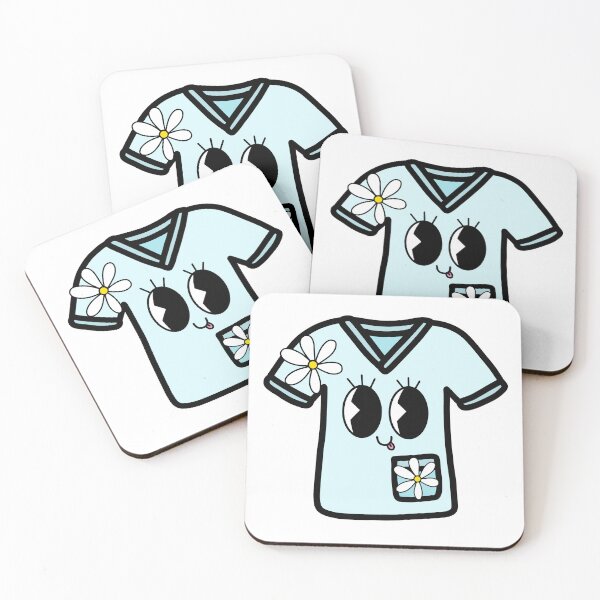 Artikelvorschau, Retro Krankenschwester blau und gelb / Krankenschwester Shirt / Daisy entworfen und verkauft von MrsCreative1.