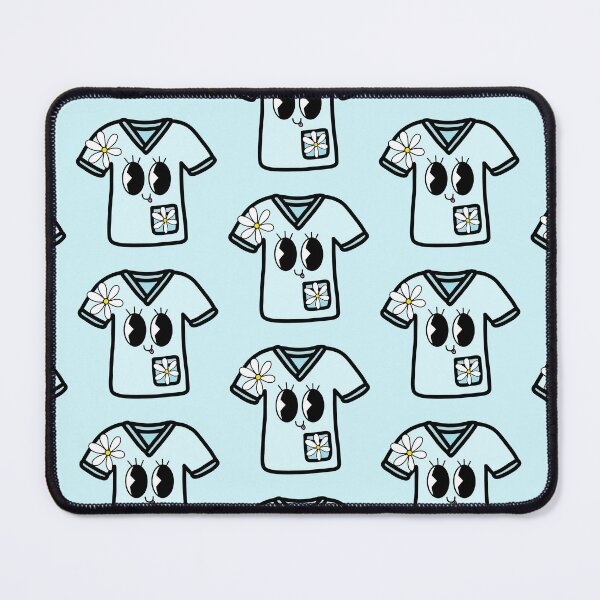 Artikelvorschau, Retro Krankenschwester blau und gelb / Krankenschwester Shirt / Daisy entworfen und verkauft von MrsCreative1.