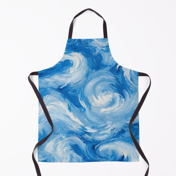 Item preview, Abstract painting Design features a dynamic and swirling pattern of blue and white hues.  designed and sold by HEMRO.