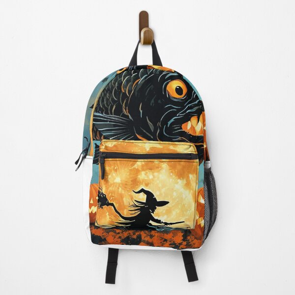 Item preview, Halloween Witch Riding Fish and Full Moon designed and sold by oversea.
