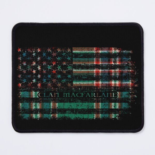 Item preview, Clan MacFarlane Hunting Scottish tartan US flag kilt Scotland designed and sold by Clan1093.