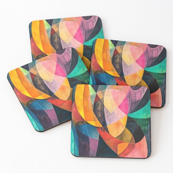 Item preview, Vibrant abstract artwork featuring a mix of curves and colors in a contemporary style. designed and sold by Jerhus.
