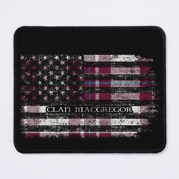 Item preview, Clan MacGregor Dress Burgundy Scottish tartan US flag kilt Scotland designed and sold by Clan1093.