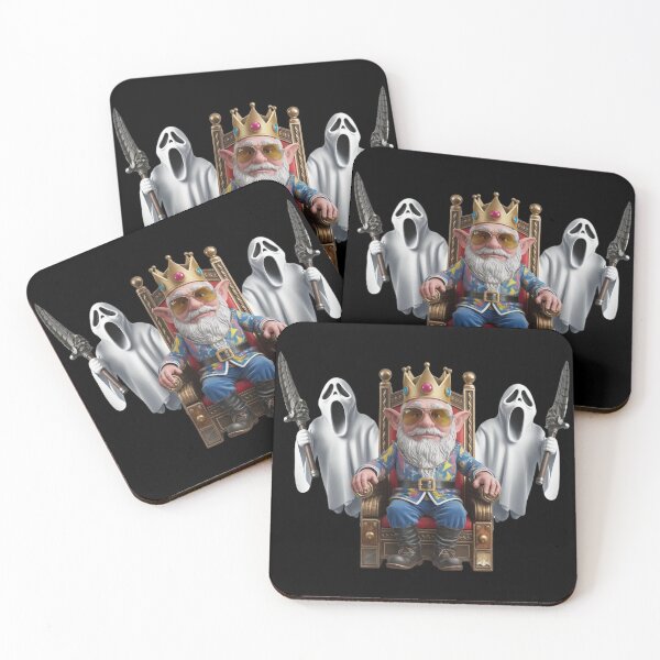 Item preview, Gnomes on a Throne with Pumpkins | Halloween Vector Design designed and sold by Colorful-Garden.