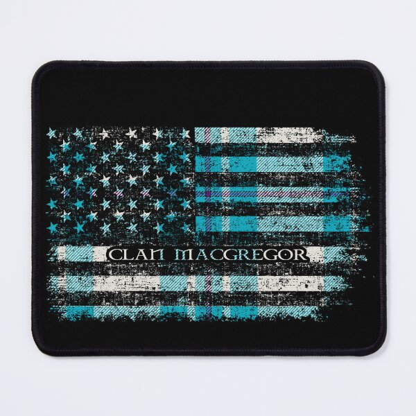 Item preview, Clan MacGregor Dress Turquoise Scottish tartan US flag kilt Scotland designed and sold by Clan1093.