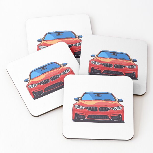 Item preview, A vibrant red sports car with a sleek design is parked in a well-lit area in broad daylight. designed and sold by Jerhus.
