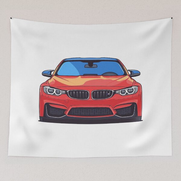 Item preview, A vibrant red sports car with a sleek design is parked in a well-lit area in broad daylight. designed and sold by Jerhus.