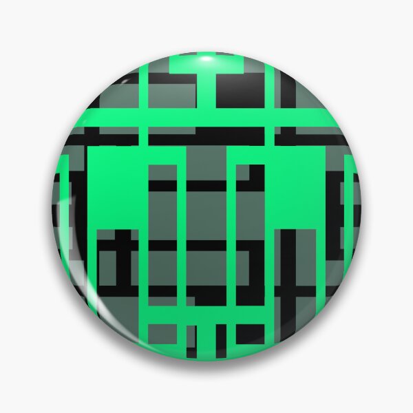 Item preview, Geometric Shapes Pattern Aqua-Green Black Cut Out designed and sold by taiche.