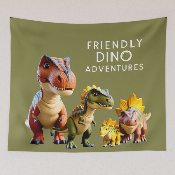 Item preview, Friendly Stegosaurus Family Adventures | Cute Dinosaur Design designed and sold by MilicaT.
