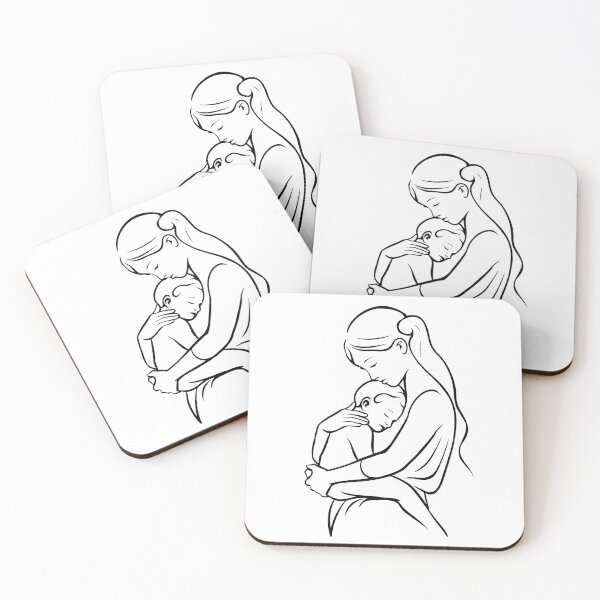 Item preview, Minimalist Mother and Baby Elegant Maternity Illustration designed and sold by BestChooseArt.