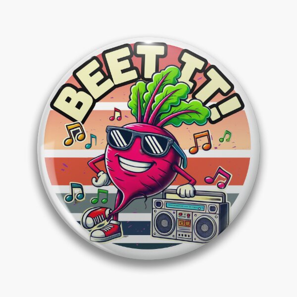 Item preview, Beet It! Retro Boombox Veggie Humor Tee designed and sold by Vestina88.