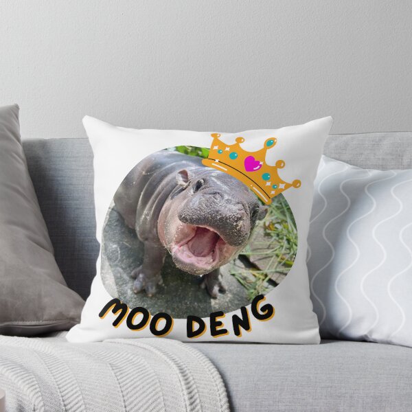 Item preview, Moo Deng Hippo Sticker designed and sold by Kunee Shop.