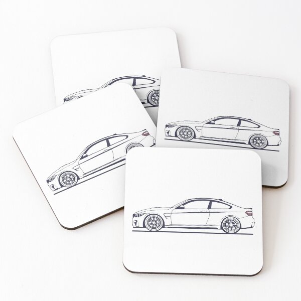 Item preview, Sleek side view of a sports coupe showcasing clean lines and modern design elements in daylight. designed and sold by Jerhus.