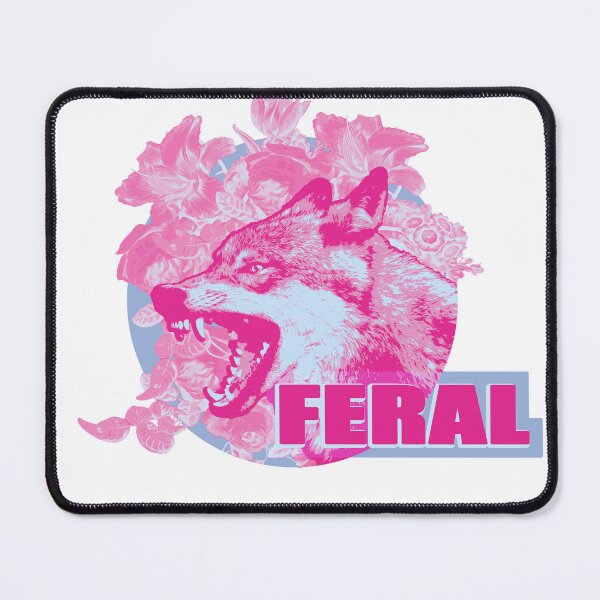 Item preview, Feral - Wolf with flowers designed and sold by CaraVendetta.