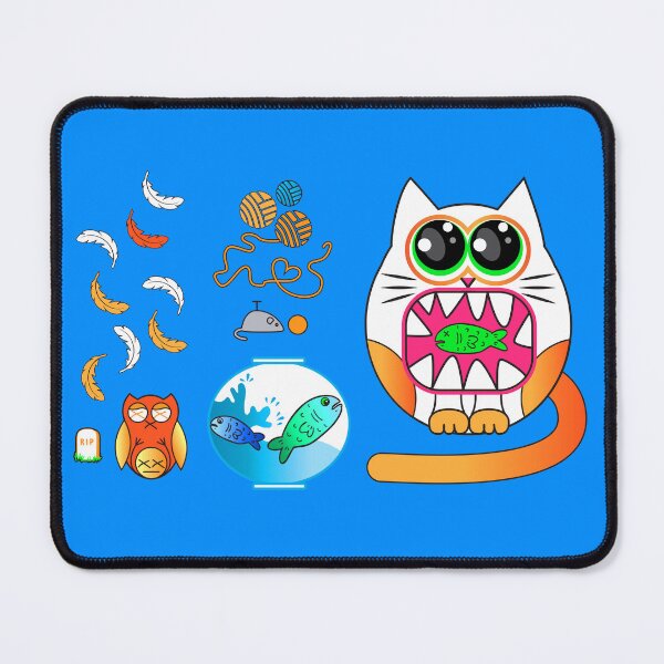 Item preview, Cat, fish and bird designed and sold by SueKnox.