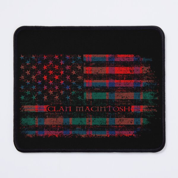 Item preview, Clan MacIntosh Scottish tartan US flag kilt Scotland 2 designed and sold by Clan1093.