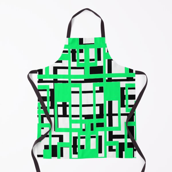 Item preview, Geometric Shapes Pattern Aqua-Green Black White Background designed and sold by taiche.