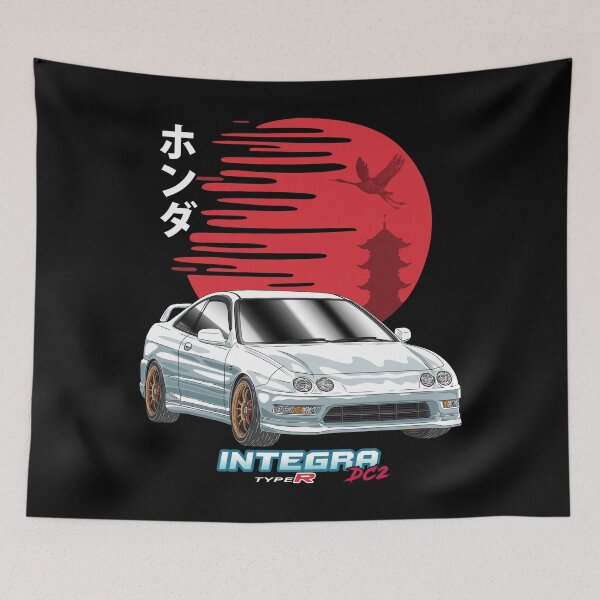 Item preview, White Honda Integra Type R DC2 Nippon Sun designed and sold by JDM Guyvit.