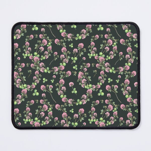 Item preview, Clover flower twig with bud and leaves Wildflowers seamless pattern Watercolour painted illustration designed and sold by BartolArt.