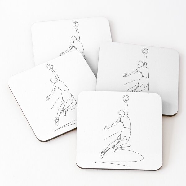 Artikelvorschau, Minimalistische Basketballspieler-stilvolle Sportillustration entworfen und verkauft von BestChooseArt.
