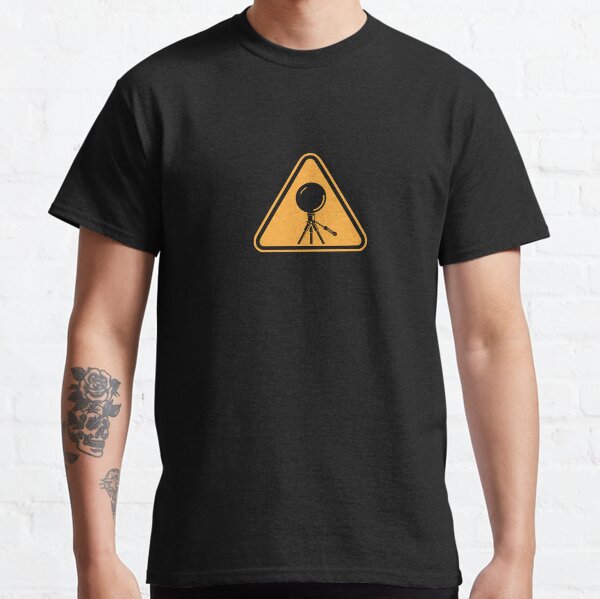 Mirror Ball Warning Sign - support splotchdog edition Classic T-Shirt