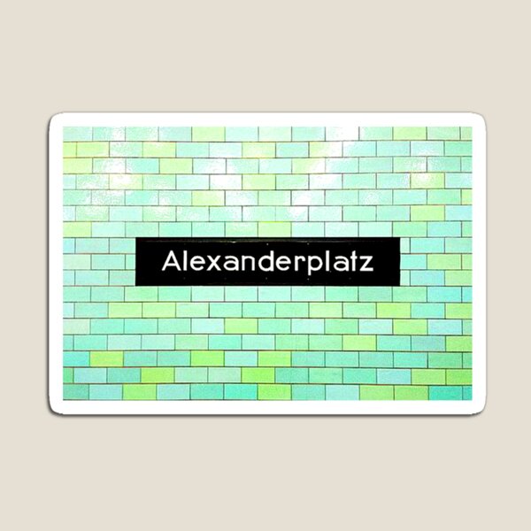 Alexanderplatz Berlin Metro Magnet